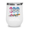 Baseball Player 100 Days Of School Sports Ice Cream Drip Premium Tri-Blend Wine Tumbler