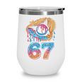 Baseball Player 67 Number 67th Sports Ice Cream Drip Wine Tumbler