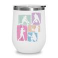 Baseball Player Collage Women Kids Coach Youth Girl Wine Tumbler Baseball Player Collage Women Kids Coach Youth Girl Wine Tumbler