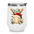 Baseball Santa Christmas Ball Baseball Lover Player Boys Wine Tumbler Baseball Santa Christmas Ball Baseball Lover Player Boys Wine Tumbler