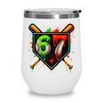 Baseball Six Seven 67 Meme Ice Cream Drip Xmas Women Men Wine Tumbler