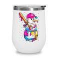 Baseball Snowman Drip Christmas Baseball Boys Men Kids Wine Tumbler