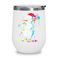 Baseball Snowman Drip Cool Christmas Men Boys Girls Wine Tumbler
