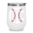 Baseball Sport Player Graphic Monogram Initial Letter C Wine Tumbler Baseball Sport Player Graphic Monogram Initial Letter C Wine Tumbler