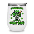 Baseball St Patrick's Day Irish Shamrock Trendy Wine Tumbler Baseball St Patrick's Day Irish Shamrock Trendy Wine Tumbler