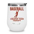 Baseball Tee For Men Women Wine Tumbler