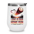 Baseball Valentine Forever On Deck For You Wine Tumbler Baseball Valentine Forever On Deck For You Wine Tumbler