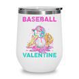 Baseball Is My Valentine Ice Cream Drip Crossed Bats Sport Wine Tumbler Baseball Is My Valentine Ice Cream Drip Crossed Bats Sport Wine Tumbler