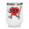 Baseball Valentines Day Heart Boys Sports Love Wine Tumbler Baseball Valentines Day Heart Boys Sports Love Wine Tumbler