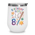 Birthday Boy 8th Birthday Baseball Wine Tumbler Birthday Boy 8th Birthday Baseball Wine Tumbler