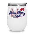 Bonus Mom Rookie Of Year 1st Birthday Baseball Theme Wine Tumbler Bonus Mom Rookie Of Year 1st Birthday Baseball Theme Wine Tumbler