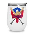 Boricua Puerto Rico Baseball Coqui Frog Pava Hat Fan Wine Tumbler Boricua Puerto Rico Baseball Coqui Frog Pava Hat Fan Wine Tumbler