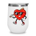 Boy Valentines Day Heart Love Baseball Boys Men Kids Wine Tumbler