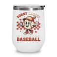 Boys & Women Men Baseball Valentine With Hearts Sporty Love Wine Tumbler