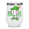 Boys St Patricks Day Baseball Player Pitcher Coach Kids Wine Tumbler Boys St Patricks Day Baseball Player Pitcher Coach Kids Wine Tumbler