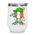 Boys St Patricks Day Kids Baseball Player Ice Cream Drip Wine Tumbler
