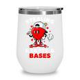Boys Valentines Baseball Drip Icecream Stealing Hearts Kids Wine Tumbler