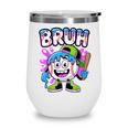 Bruh Baseball Drip Boys Youth Ice Cream Dripping Baseball Wine Tumbler Bruh Baseball Drip Boys Youth Ice Cream Dripping Baseball Wine Tumbler