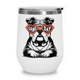 Bulldog Mascot Sports Fan Football Basketball Baseball Wine Tumbler Bulldog Mascot Sports Fan Football Basketball Baseball Wine Tumbler