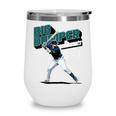 Cal Raleigh Seattle MLB Baseball Players MLBCRA205M Wine Tumbler Cal Raleigh Seattle MLB Baseball Players MLBCRA205M Wine Tumbler