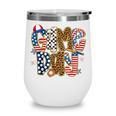 Checkered Leopard Game Day Baseball Men Women Kids Wine Tumbler Checkered Leopard Game Day Baseball Men Women Kids Wine Tumbler