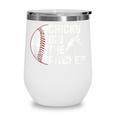 Chicks Dig The Pitcher Baseball Wine Tumbler Chicks Dig The Pitcher Baseball Wine Tumbler