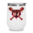 Chocolate 67 Drip Baseball Valentine Love Sports Wine Tumbler Chocolate 67 Drip Baseball Valentine Love Sports Wine Tumbler