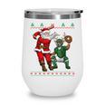 Christmas Santa Baseball Ugly Sweater Wine Tumbler