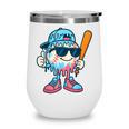 Cool Ice Cream Drip Baseball Drip For Boys Sports Kids Wine Tumbler
