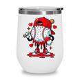 Cute Game Day Baseball Ice Cream Drip Valentine Love XOXO Wine Tumbler Cute Game Day Baseball Ice Cream Drip Valentine Love XOXO Wine Tumbler