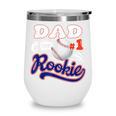 Dad Rookie Of Year 1st Birthday Baseball Theme Matching Wine Tumbler