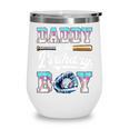 Daddy Of The Birthday Boy Baseball Ice Cream Drip Matching Wine Tumbler