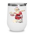 Dominican Santa Christmas Beisbol Baseball Dominicano Wine Tumbler