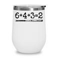 Double Play 6 4 3 2 Vintage Baseball Math Softball Player Premium Tri-Blend Wine Tumbler