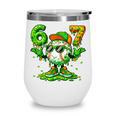 Drip Baseball Irish Shamrock St Patricks Men Boy Kid Wine Tumbler