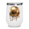 Dripping Gold Drip Baseball Game Day Player Coach Baller Wine Tumbler Dripping Gold Drip Baseball Game Day Player Coach Baller Wine Tumbler