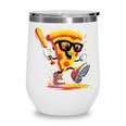 Drippy Pizza Baseball Slice Cartoon Sports Food Wine Tumbler Drippy Pizza Baseball Slice Cartoon Sports Food Wine Tumbler