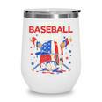 Eat Sleep Baseball Repeat Ice Cream Drip Crossed Bats Wine Tumbler Eat Sleep Baseball Repeat Ice Cream Drip Crossed Bats Wine Tumbler
