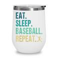 Eat Sleep Baseball Repeat Baseball Player Baseball Wine Tumbler Eat Sleep Baseball Repeat Baseball Player Baseball Wine Tumbler