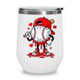 Game Day Baseball Drip Valentine Hearts Sport Lover Wine Tumbler Game Day Baseball Drip Valentine Hearts Sport Lover Wine Tumbler