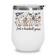 Game Day Just A Baseball Goose Cute Duck Team Sports Wine Tumbler
