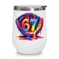 Gen Alpha Slang Ice Cream Drip Six Seven 67 Baseball Catcher Wine Tumbler Gen Alpha Slang Ice Cream Drip Six Seven 67 Baseball Catcher Wine Tumbler