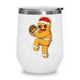 Gingerbread Man Baseball Christmas Wine Tumbler