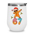 Gingerbread Six Seven 67 Ice Cream Drip Baseball Wine Tumbler Gingerbread Six Seven 67 Ice Cream Drip Baseball Wine Tumbler