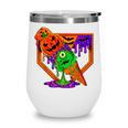 Halloween Baseball Ice Cream Drip Boys Girls Youth Wine Tumbler Halloween Baseball Ice Cream Drip Boys Girls Youth Wine Tumbler