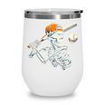 Halloween Boys Batting Skeleton Baseball Wine Tumbler