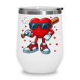 Heart Love Baseball Valentine Outfit Men Boy Wine Tumbler Heart Love Baseball Valentine Outfit Men Boy Wine Tumbler