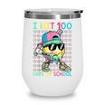 I Hit 100 Days Of School Baseball Drip 100th Day Of School Wine Tumbler