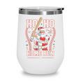 Ho Ho Home Run Baseball Christmas Holiday Sports Santa Wine Tumbler Ho Ho Home Run Baseball Christmas Holiday Sports Santa Wine Tumbler