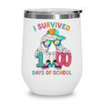 HUGvyn I Survived 100 Days Of School Baseball 6 7 Ice Cream Wine Tumbler HUGvyn I Survived 100 Days Of School Baseball 6 7 Ice Cream Wine Tumbler